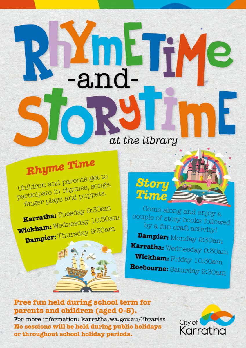 Rhyme Time at Karratha Library City of Karratha